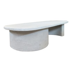Τραπέζι σαλονιού Verven  mdf λευκό 120x60x32εκ
