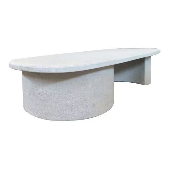 Τραπέζι σαλονιού Verven  mdf λευκό 120x60x32εκ