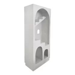 Βιβλιοθήκη-ραφιέρα Boolten  mdf λευκό 80x38x190εκ