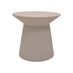 Τραπέζι σαλονιού Peble  MGO cappuccino Φ55x50εκ