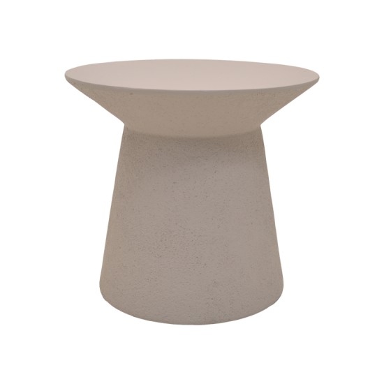 Τραπέζι σαλονιού Peble  MGO cappuccino Φ55x50εκ