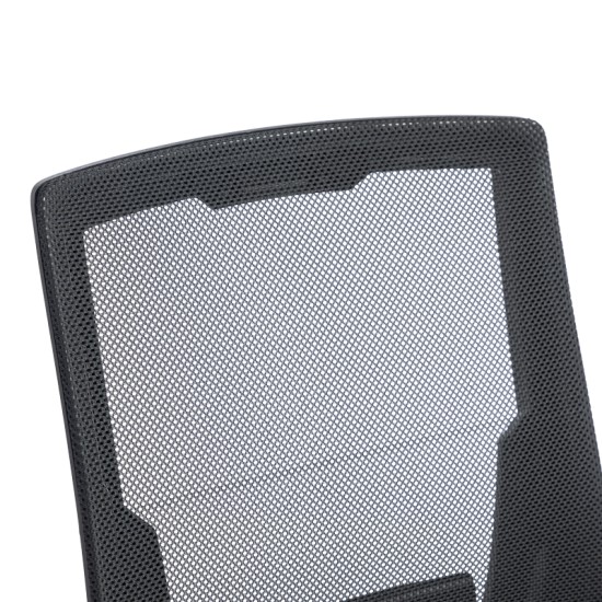 Καρέκλα γραφείου εργασίας Penza  mesh χρώμα μαύρο 48x58x92-102εκ