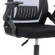 Καρέκλα γραφείου εργασίας Penza  mesh χρώμα μαύρο 48x58x92-102εκ