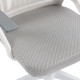 Καρέκλα γραφείου εργασίας Penza  λευκή - mesh γκρι 48x58x92-102εκ