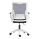 Καρέκλα γραφείου εργασίας Penza  λευκή - mesh μαυρο 48x58x92-102εκ