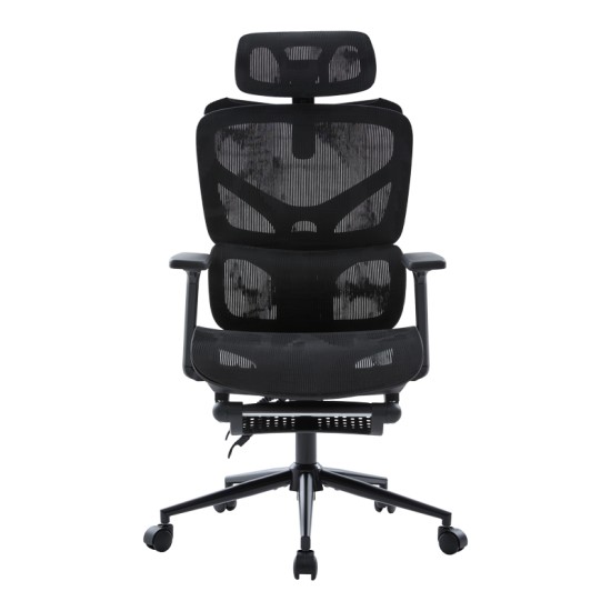 Καρέκλα γραφείου διευθυντη Vigo  mesh χρώμα μαύρο 52x70x118-124εκ