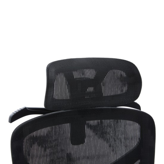 Καρέκλα γραφείου διευθυντη Vigo  mesh χρώμα μαύρο 52x70x118-124εκ