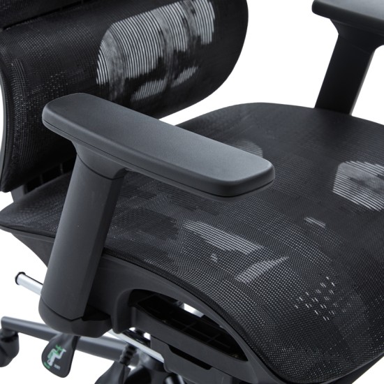 Καρέκλα γραφείου διευθυντη Vigo  mesh χρώμα μαύρο 52x70x118-124εκ