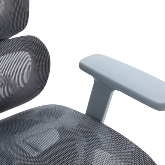 Καρέκλα γραφείου διευθυντη Vigo  mesh χρώμα γκρι 52x70x118-124εκ
