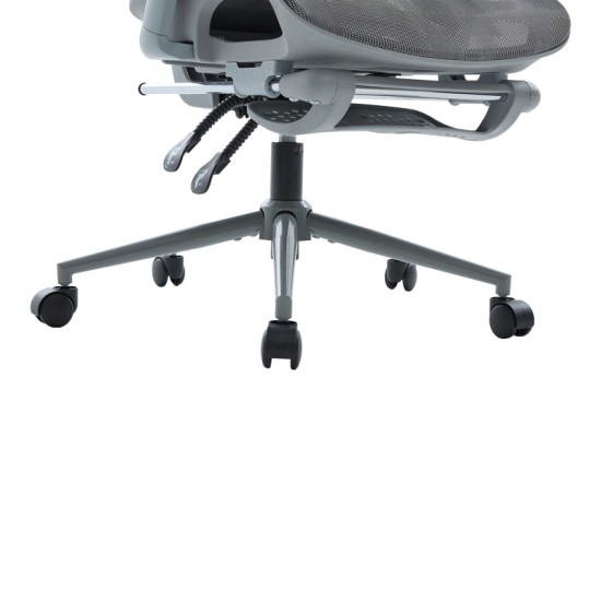 Καρέκλα γραφείου διευθυντη Vigo  mesh χρώμα γκρι 52x70x118-124εκ