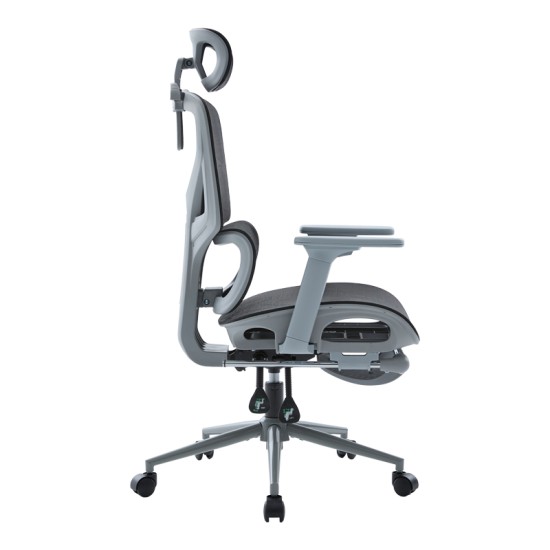 Καρέκλα γραφείου διευθυντη Vigo  γκρι- mesh μαύρο 52x70x118-124εκ