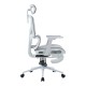 Καρέκλα γραφείου διευθυντη Vigo  λευκό- mesh γκρι 52x70x118-124εκ