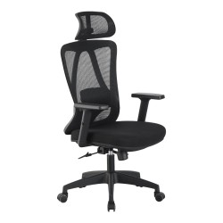 Καρέκλα γραφείου διευθυντή Magida  mesh μαύρο 58.5x66x115-125εκ