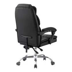 Καρέκλα γραφείου διευθυντή Sanema  pu μαύρο 62x67x112-122εκ