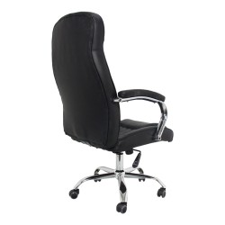 Καρέκλα γραφείου διευθυντή Stoldi  pu μαύρο 62.5x70x113-121εκ