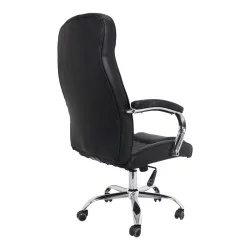 Καρέκλα γραφείου διευθυντή Stoldi  pu μαύρο 62.5x70x113-121εκ