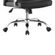 Καρέκλα γραφείου διευθυντή Biani  pu μαύρο 56x70x107-115εκ