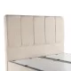 Κρεβάτι διπλό Lunda  με αποθηκευτικό χώρο κρεμ βελούδο 160x200εκ