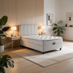 Κρεβάτι μονό Lunda  με αποθηκευτικό χώρο ανθρακί βελούδο 90x200εκ