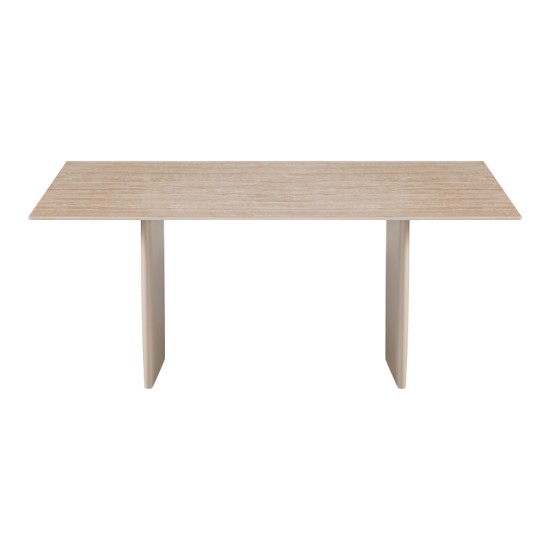 Τραπέζι Releno  sintered stone σε όψη τραβερτίνας 180x90x75εκ