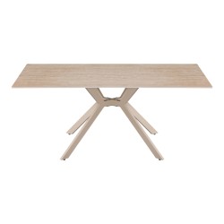 Τραπέζι Olven  sintered stone σε όψη τραβερτίνας 180x90x75εκ