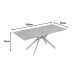 Τραπέζι Olven  sintered stone σε όψη τραβερτίνας 180x90x75εκ