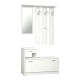 Έπιπλο εισόδου Jentia  με καθρέπτη λευκό MDF 113x100x89εκ