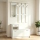 Έπιπλο εισόδου Jentia  με καθρέπτη λευκό MDF 113x100x89εκ