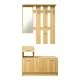 Έπιπλο εισόδου Jentia   με καθρέπτη sonoma MDF 100x24x186εκ