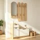 Έπιπλο εισόδου Kenty   με καθρέπτη sonoma με λευκό MDF 100x28x110εκ
