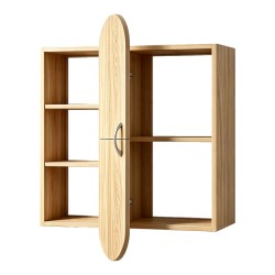 Ραφιέρα τοίχου Jonna  sonoma MDF 60x10x80εκ