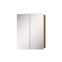 Κρεμαστός Καθρέπτης Μπάνιου Elena με 2 ντουλάπια 51x14.5x65cm