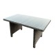 ARIZONA Τραπέζι Dining Βεράντας - Κήπου ALU, Wicker Grey Brown, Γυαλί Tempered 5mm ARIZONA Τραπέζι Dining Βεράντας - Κήπου ALU, Wicker Grey Brown, Γυαλί Tempered 5mm