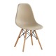 ART Wood Καρέκλα Τραπεζαρίας - Κουζίνας, Πόδια Οξιά, Κάθισμα PP Tortora - 1 Step K/D -  46x52x82cm