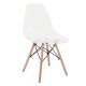 ART Wood Καρέκλα Τραπεζαρίας - Κουζίνας, Πόδια Οξιά, Κάθισμα PET Clear - 1 Step K/D -  45x48x81cm