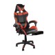 BF7860 Gaming Relax Πολυθρόνα Γραφείου με Υποπόδιο, Pu Μαύρο - Κόκκινο -  63x70x117/127cm