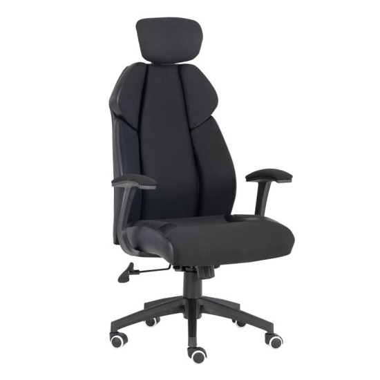 BF8300 Πολυθρόνα Γραφείου Διευθυντή, Microfiber Μαύρο PU Μαύρο BF8300 Πολυθρόνα Γραφείου Διευθυντή, Microfiber Μαύρο PU Μαύρο