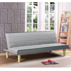 BIZ Καναπές - Κρεβάτι Σαλονιού Καθιστικού - Ύφασμα Ανοιχτό Γκρι