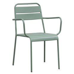 BRIO Πολυθρόνα-Pro Στοιβαζόμενη, Μέταλλο Βαφή Sandy Green 5635C