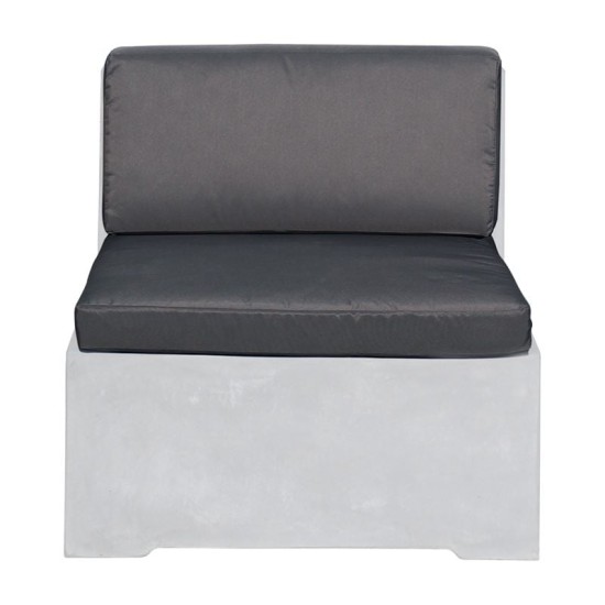 CONCRETE Set Μαξιλάρια Καρέκλας, Γκρι Ύφασμα Water Repellent - 2 Tεμάχια CONCRETE Set Μαξιλάρια Καρέκλας, Γκρι Ύφασμα Water Repellent - 2 Tεμάχια