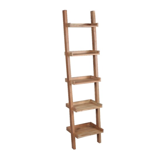 LADDER Βιβλιοθήκη - Ραφιέρα Ξύλο Ακακία Φυσικό -  45x35x190cm