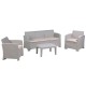 SAVANNA Set Σαλόνι Κήπου Βεράντας K/D, PP-UV Sand Grey Μαξιλάρια Μπεζ SAVANNA Set Σαλόνι Κήπου Βεράντας K/D, PP-UV Sand Grey Μαξιλάρια Μπεζ