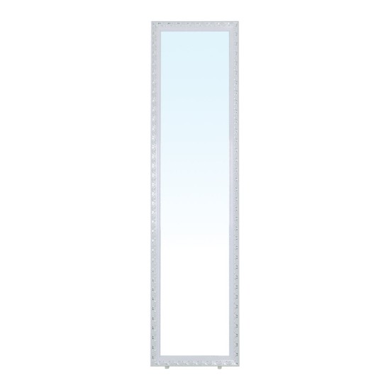 MIRROR Καθρέπτης Δαπέδου Τοίχου Ξύλινος Antique White -  39x2,5x148cm