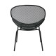 OLIVER Καρέκλα K/D Κήπου Βεράντας, Μέταλλο Βαφή Μαύρο -  65x61x86cm