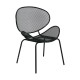 OLIVER Καρέκλα K/D Κήπου Βεράντας, Μέταλλο Βαφή Μαύρο -  65x61x86cm