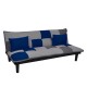 FENDER Καναπές - Κρεβάτι Σαλονιού - Καθιστικού, Ύφασμα Patchwork Blue