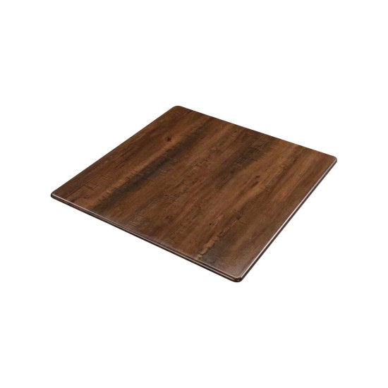 Contract Sliq Normal Επιφάνεια Τραπεζιού τ.Werzalit, Απόχρωση Walnut -  60x60cm/16mm