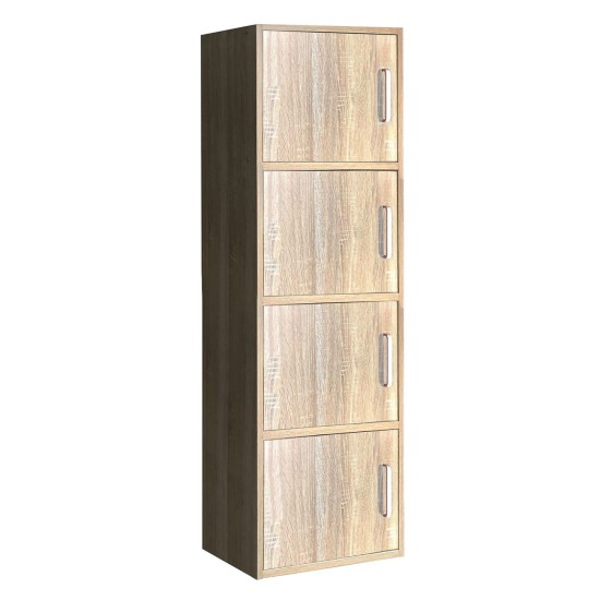CLOSET Ντουλάπι Βοηθητικό Τετράφυλλο, Απόχρωση Sonoma CLOSET Ντουλάπι Βοηθητικό Τετράφυλλο, Απόχρωση Sonoma