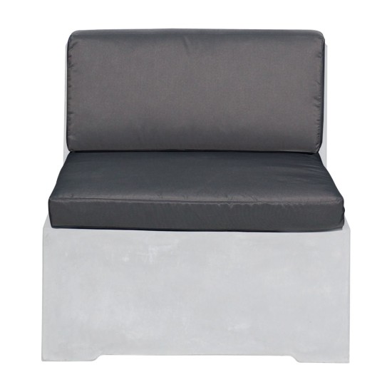 CONCRETE Set Μαξιλάρια Καρέκλας, Γκρι Ύφασμα Water Repellent - 2 Tεμάχια CONCRETE Set Μαξιλάρια Καρέκλας, Γκρι Ύφασμα Water Repellent - 2 Tεμάχια
