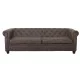 CHESTERFIELD Newport Kαναπές 3Θέσιος Σαλονιού - Καθιστικού, Ύφασμα Antique Look Καφέ CHESTERFIELD Newport Kαναπές 3Θέσιος Σαλονιού - Καθιστικού, Ύφασμα Antique Look Καφέ
